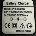 Зарядное устройство 6V 2A