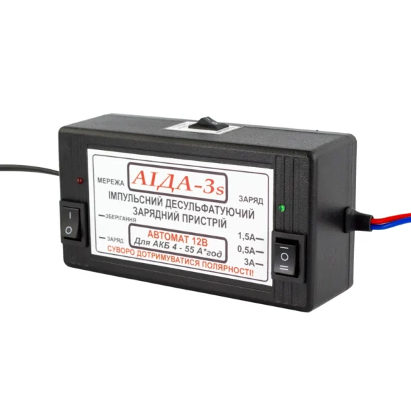Імпульсний зарядний пристрій АІДА-3s для АКБ